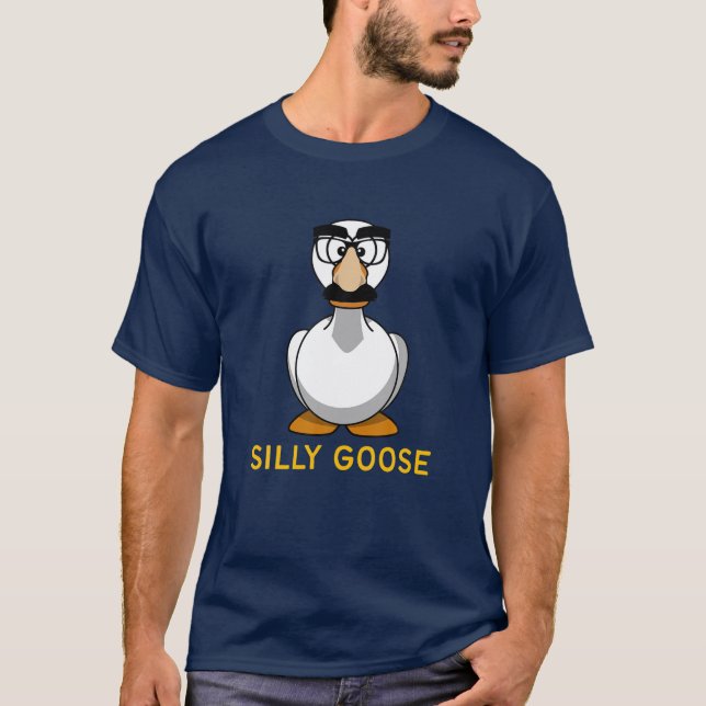 Alberne Gänse Groucho Brille Gänsehaut auf der Los T-Shirt (Vorderseite)