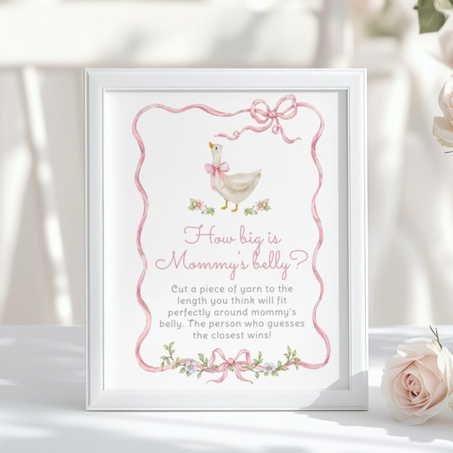 Alberne Gänse Pink Bow Wie groß ist der Bauch der  Poster (Von Creator hochgeladen)