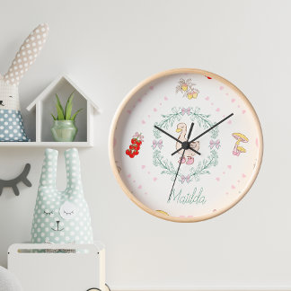 Alberne Gänse Thema Niedlich Gänse Rosa Custom Uhr