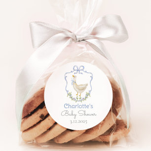 Alberne Gänseblauer Bug Babydusche Danke Runder Aufkleber