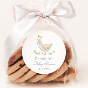 Alberne Gänseblauer Bug Babydusche Danke Runder Aufkleber