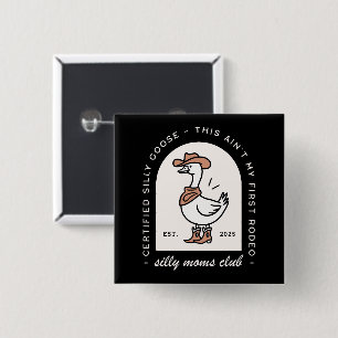 Alberne Gänsemama-Klub-Katzenjungfrau lustig Button