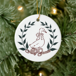 Alberne Gänseverzierung Keramik Ornament