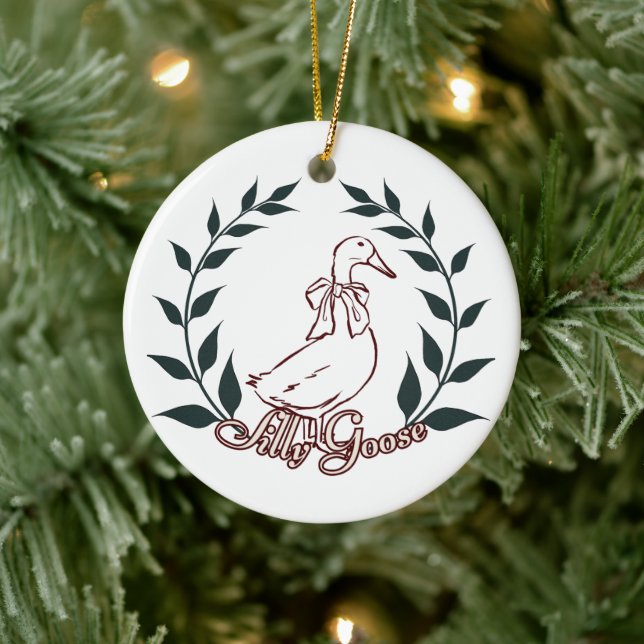Alberne Gänseverzierung Keramik Ornament (Baum)