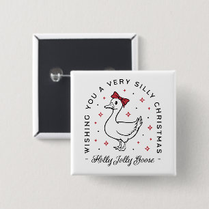 Alberne Gänseweihnachtswünsche prächtige Coquette Button
