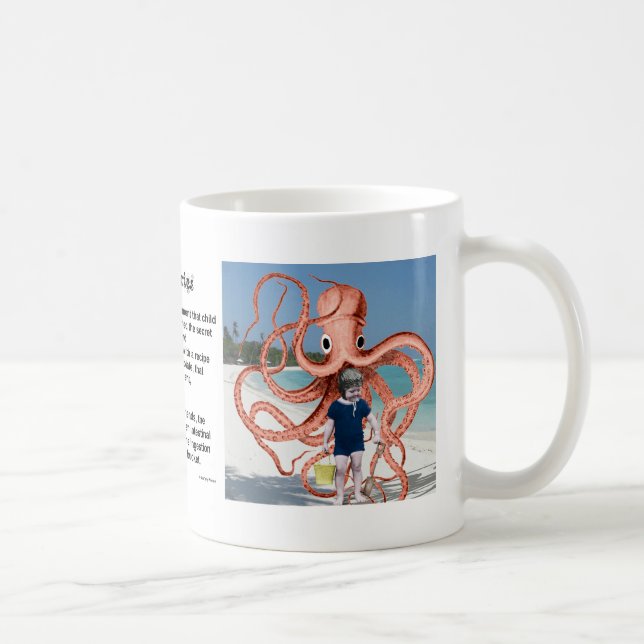 Alberne Geschichten: Man isst Octopus-Kaffee-Tasse Kaffeetasse (Rechts)