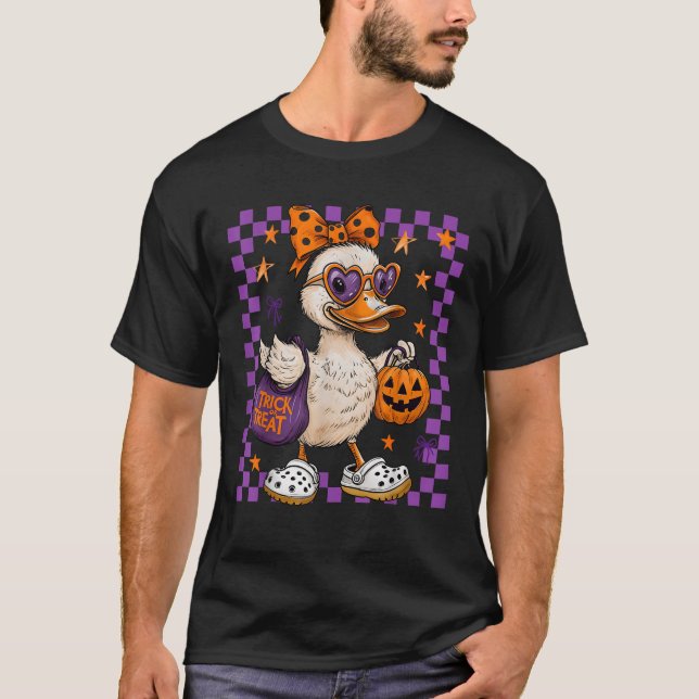 Alberne Goose Brother Schwester Matching Halloween T-Shirt (Vorderseite)