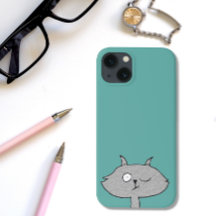Alberne graue Katze