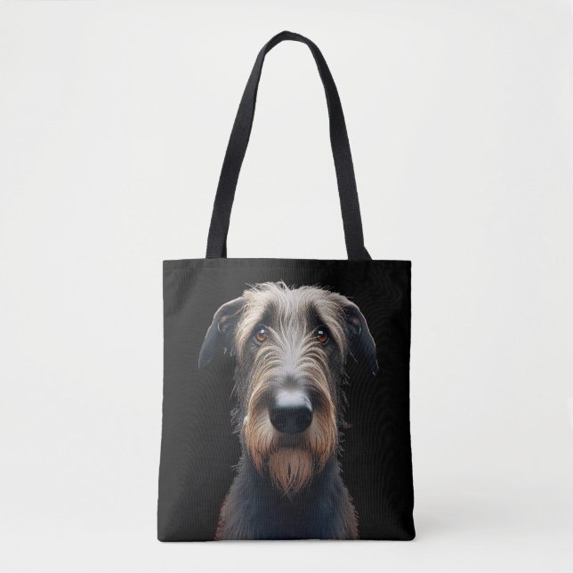 Alberne irische Wolfhound und irische Flagge Tasche (Vorderseite)