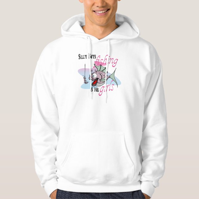 Alberne Jungen Fischen ist für Mädchen, die TShirt (Vorderseite)