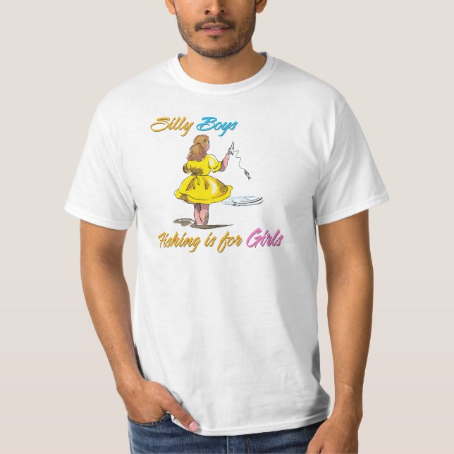 Alberne Jungen Fischen ist für Mädchen T-Shirt (Vorderseite)