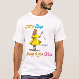 Alberne Jungen Fischen ist für Mädchen T-Shirt