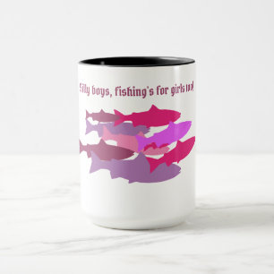 "Alberne Jungs..." Rosa Camouflage Tasse
