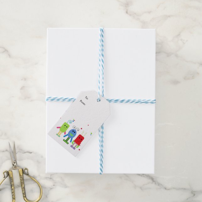 Alberne Kleine Monster Geschenkanhänger (Mit Garn)
