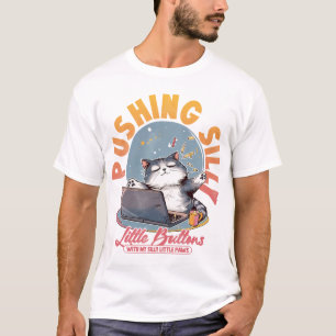 Alberne Knöpfe mit meinem Albernen Kleinen drücken T-Shirt