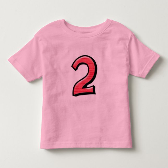 Alberne Nummer 2 Rote Kinder T - Shirt (Vorderseite)