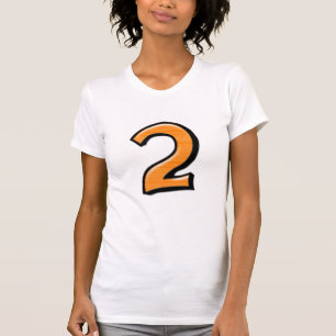 Alberne Nummern 2 orange Damen T - Shirt