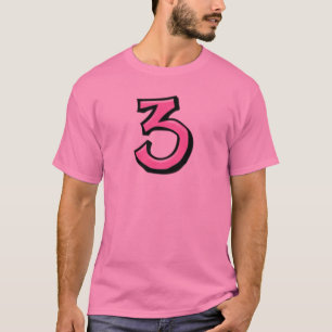 Alberne Nummern 3 rosa T - Shirt Männer