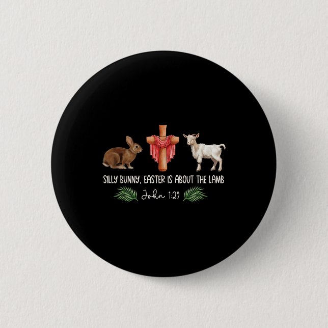 Alberne Ostern ist über das Lamm Christlichen Jes Button (Vorderseite)