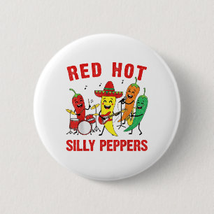 Alberne Paprikaschoten mit scharfen Rot, Parody Ch Button