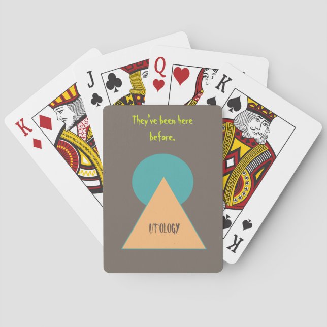 Alberne Pyramidenufologie Spielkarten (Rückseite)