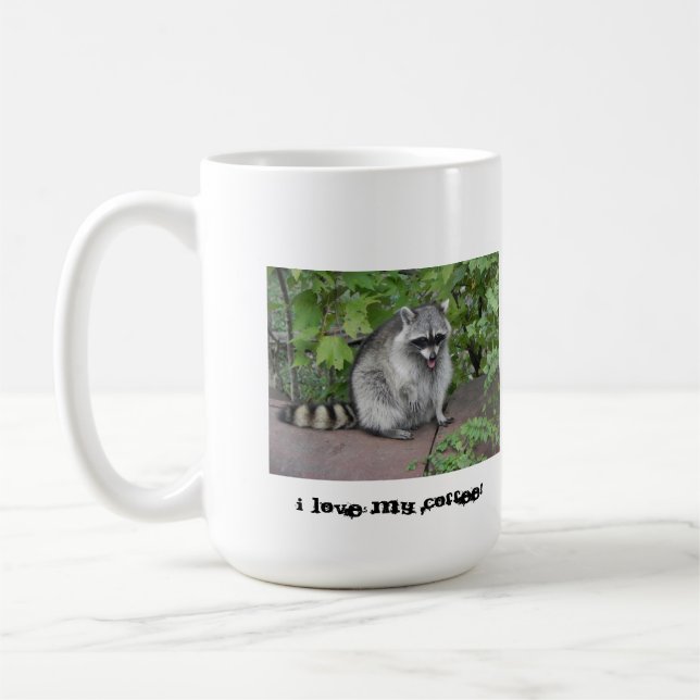 Alberne Raccoon-Kaffee-Tasse Kaffeetasse (Links)