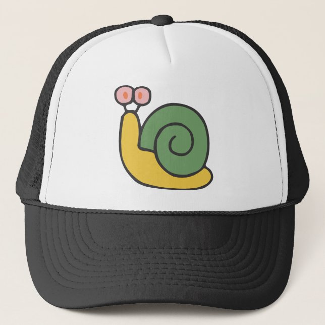 Alberne Schnecke Truckerkappe (Vorderseite)