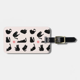 Alberne Schwarzkatzen Gepäckanhänger