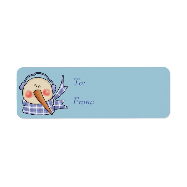 Alberne Snowman-Gift-Tags (Vorne)