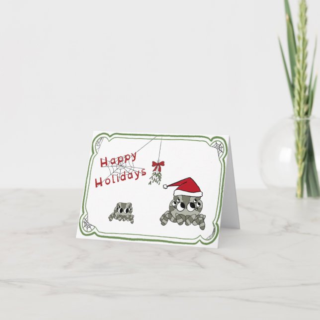 Alberne Spider-Urlaubskarte Feiertagskarte (Vorderseite)