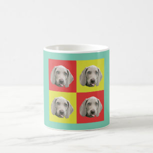 Alberne Weimaraner Pop-Kunst Kaffeetasse