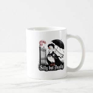 Alberner, aber tödlich gotischer GänseHalloween-Ho Kaffeetasse
