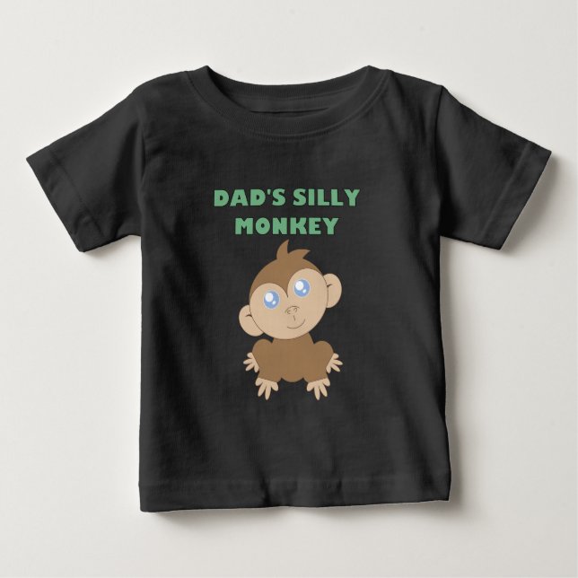 Alberner Affe - Baby Fine Jersey T - Shirt (Vorderseite)