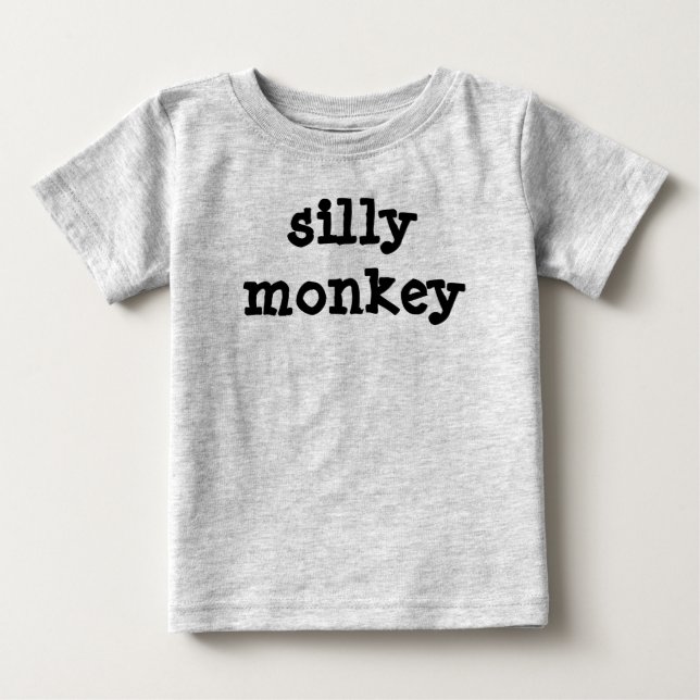 alberner Affe Baby T-shirt (Vorderseite)