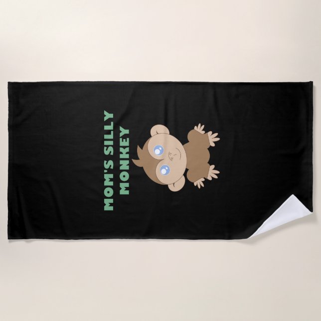 Alberner Affe - Strandtuch (Vorderseite)