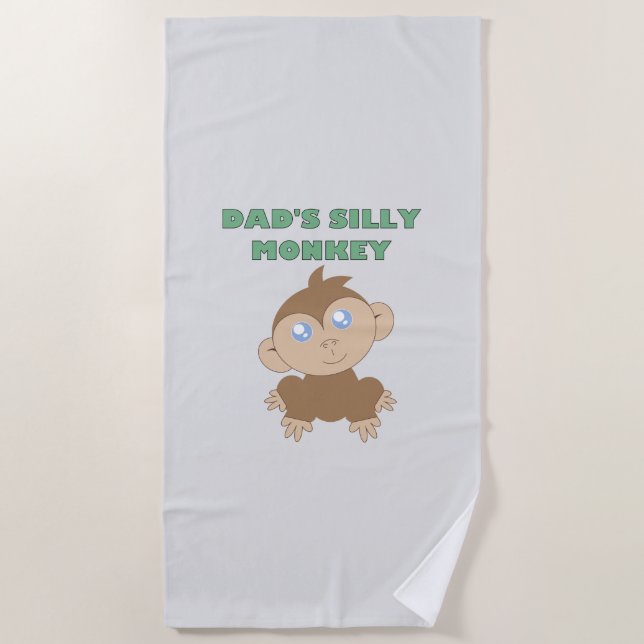 Alberner Affe - Strandtuch (Vorderseite)