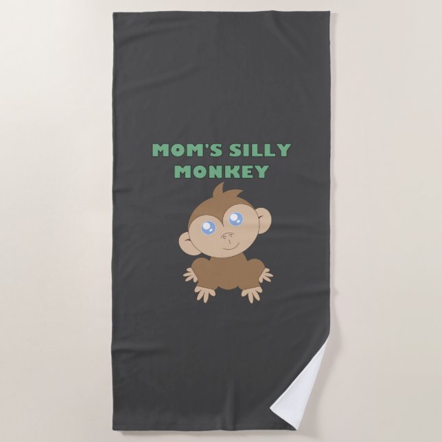 Alberner Affe - Strandtuch (Vorderseite)