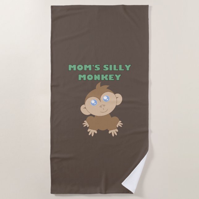 Alberner Affe - Strandtuch (Vorderseite)