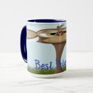 Alberner Affe und Ladybugs Tasse