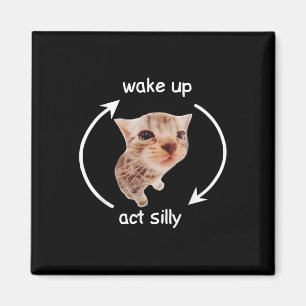 Alberner Akt geweckt, Bananenkatze Magnet