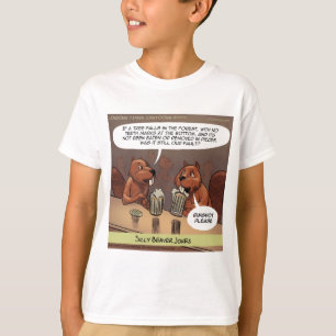 Alberner Biber Jokes Funny Cartoon T-Shirt