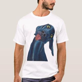 Alberner blauer Hund T-Shirt