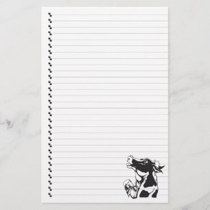 Alberner Cartoon Milchkühe Bettgebäck Briefpapier