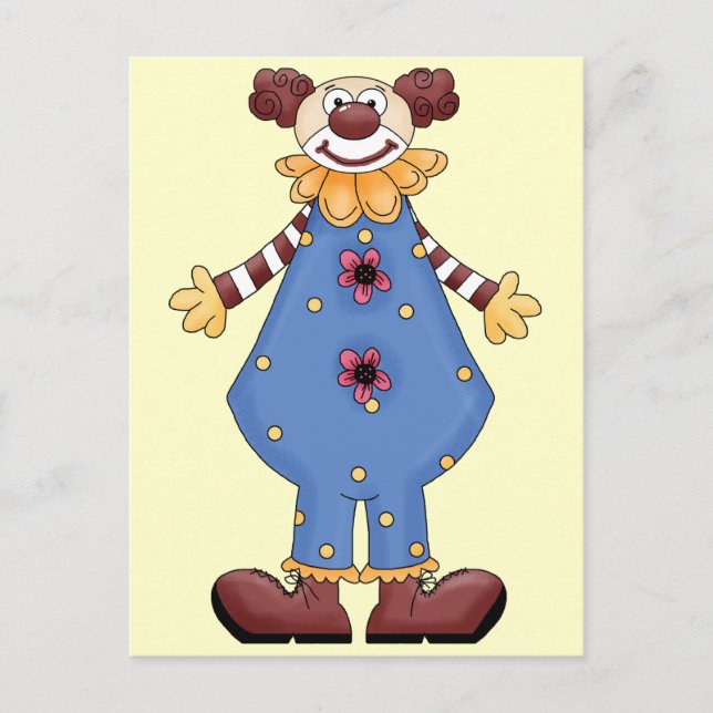 Alberner Circus Clown Postkarte (Vorderseite)