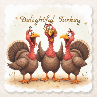 Alberner entzückender Truthahntag Untersetzer