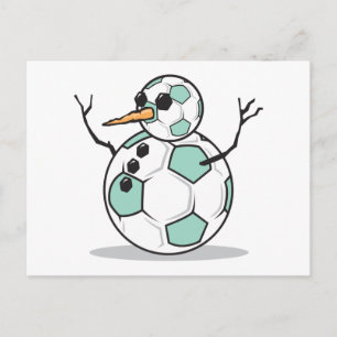 alberner Fußball-Schneemann Postkarte