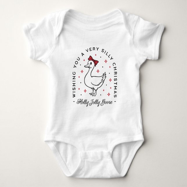 Alberner Gänsehaut Weihnachten wünscht prächtigen  Baby Strampler (Vorderseite)