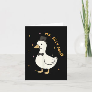 Alberner Gänseraum als Hochzeitsbräuner Karte