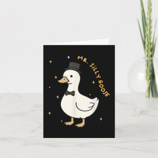 Alberner Gänseraum als Hochzeitsbräuner Karte