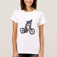 Alberner Haifisch-Reitfahrrad-Cartoon